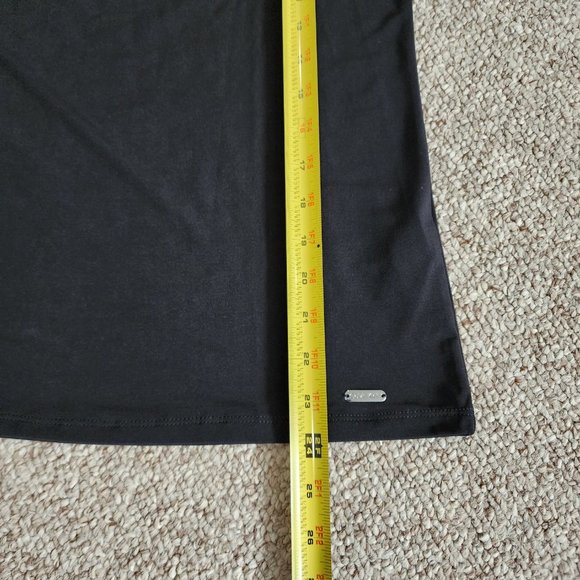 NWT Calvin Klein Black Long Sleeve Sheer Mesh Polka Dot Blouse Size M - Picture 7 of 9